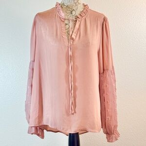 Silky Long Sleeve Women's Blouse